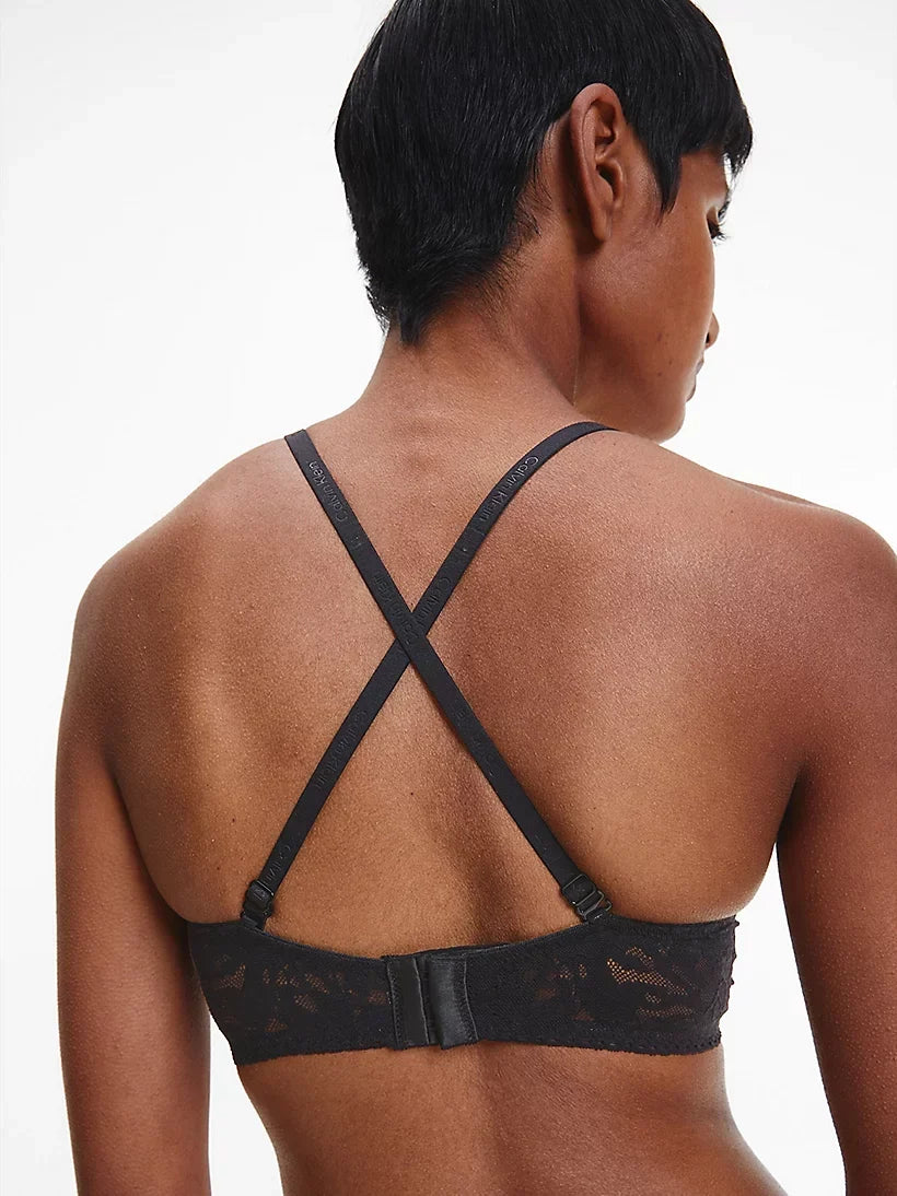 Calvin Klein | Plunge Bra Soft Lace | Black