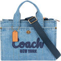 Coach Denim Cargo Tote Handbag