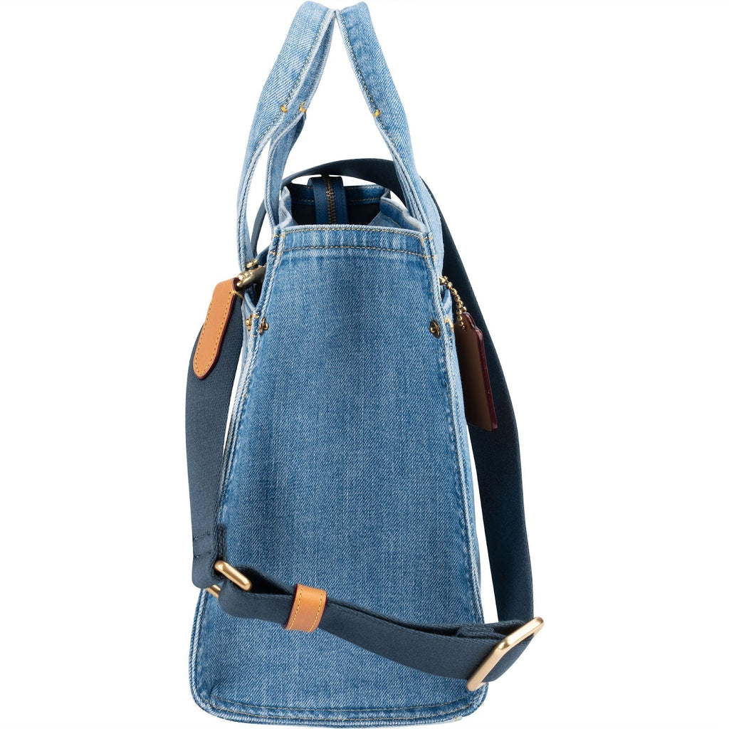 Coach Denim Cargo Tote Handbag