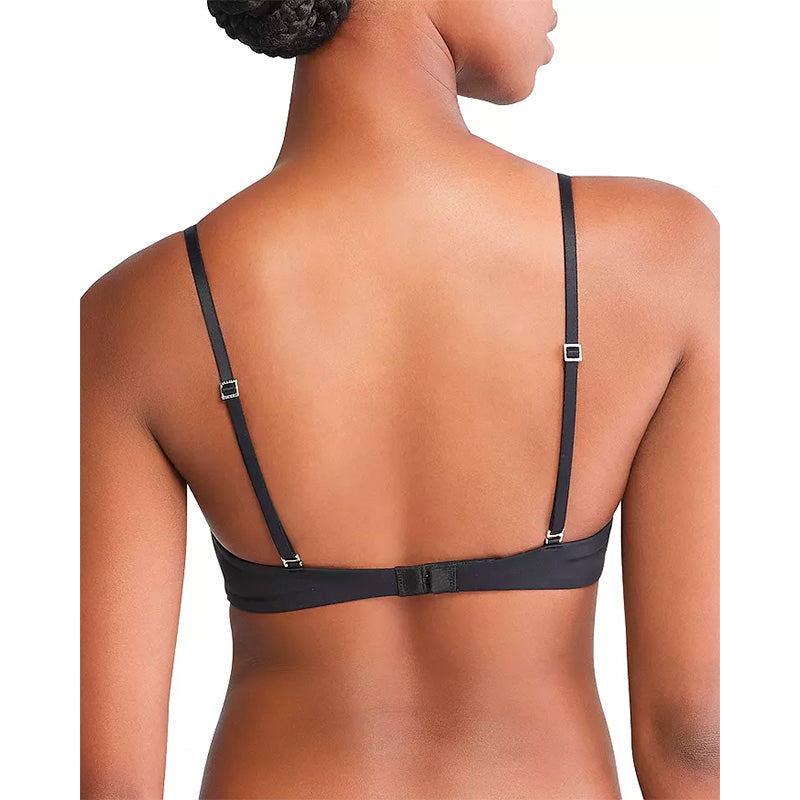 Calvin Klein Minimalist Micro Lace Unlined Triangle Bra Black M