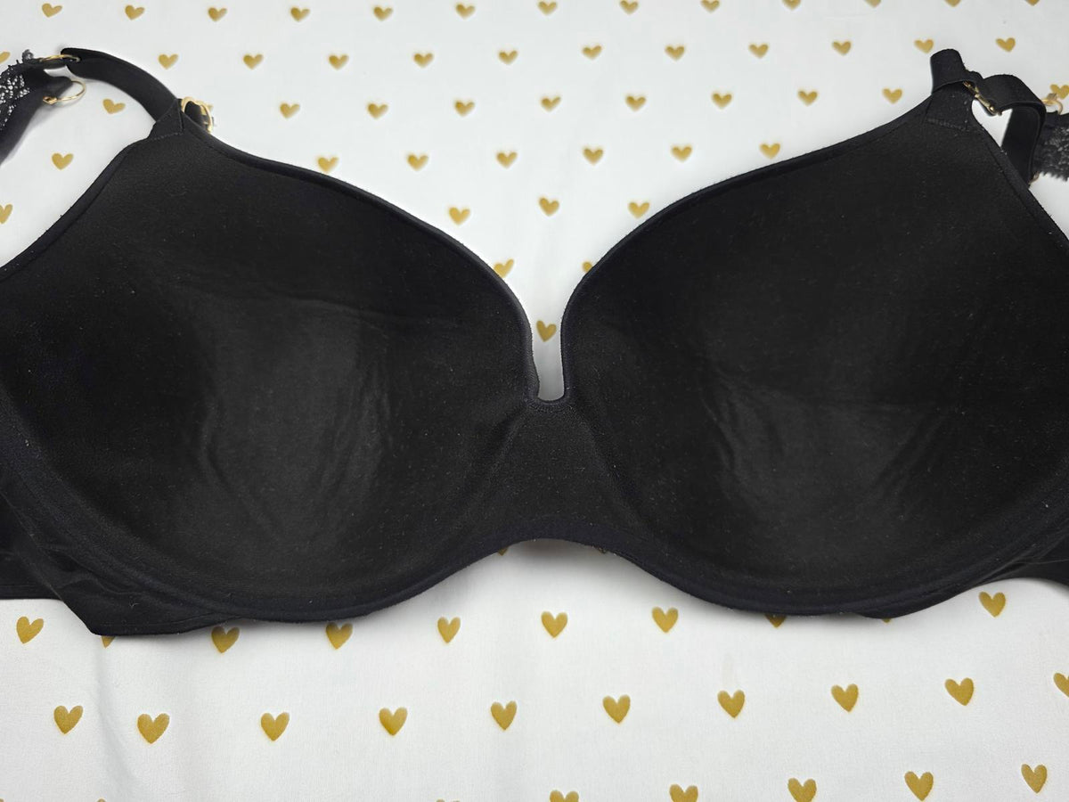 Victorias Secret Black INCREDIBLE Bra Lined Demi 36DD