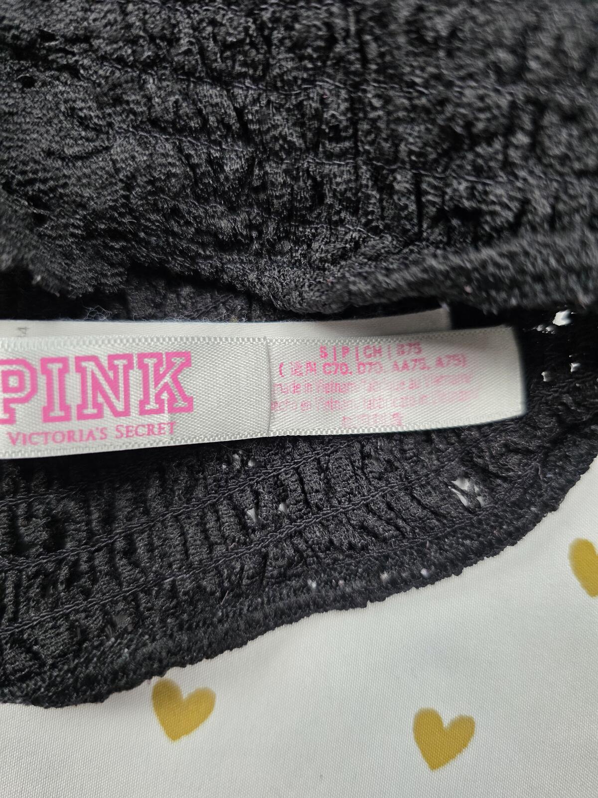 Victorias Secret Pink Strappy Lace Cute Small Bralette Bra Top Tank