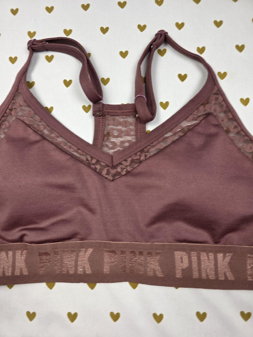 Victorias Secret Pink Sports Bra Leopard SMALL Bralette Bra Top Tank