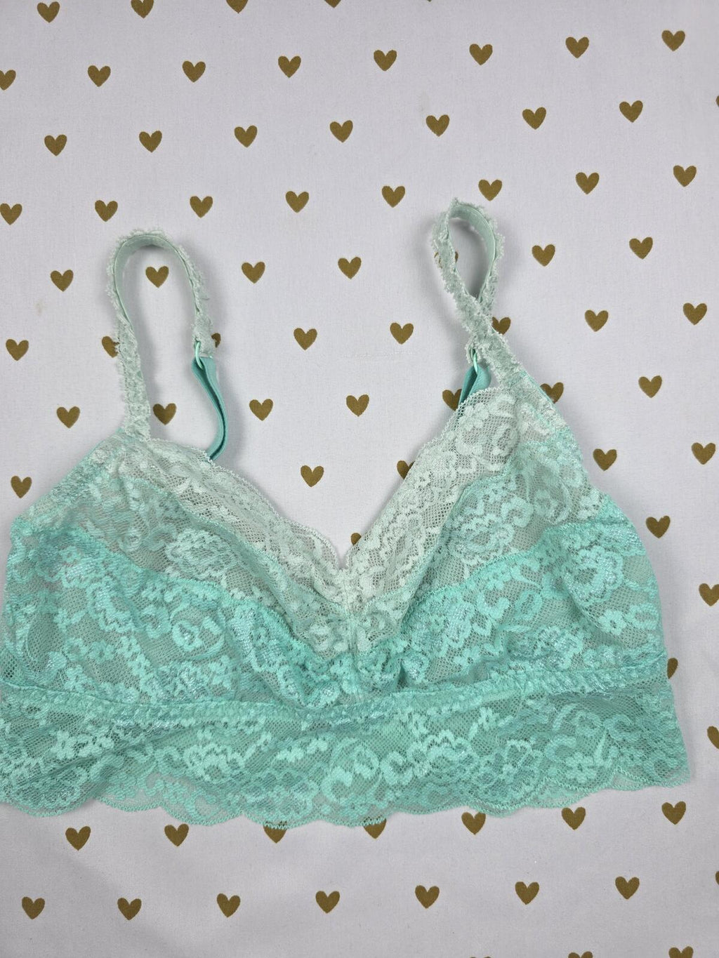 Victorias Secret Pink Gradient  lace Small Bralette Bra Top Tank