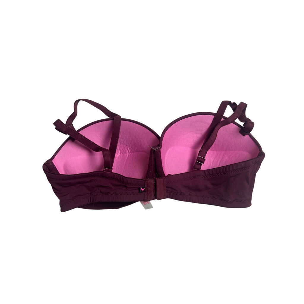Pink by Victoria's Secret VS Maroon Push Up Bra 34D