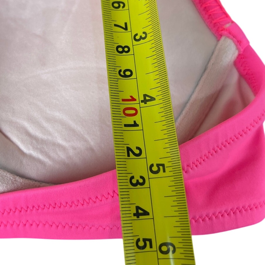 Victoria's Secret Pink Bikini Halter Top Adjustable Tie *Dimensions In Picture*