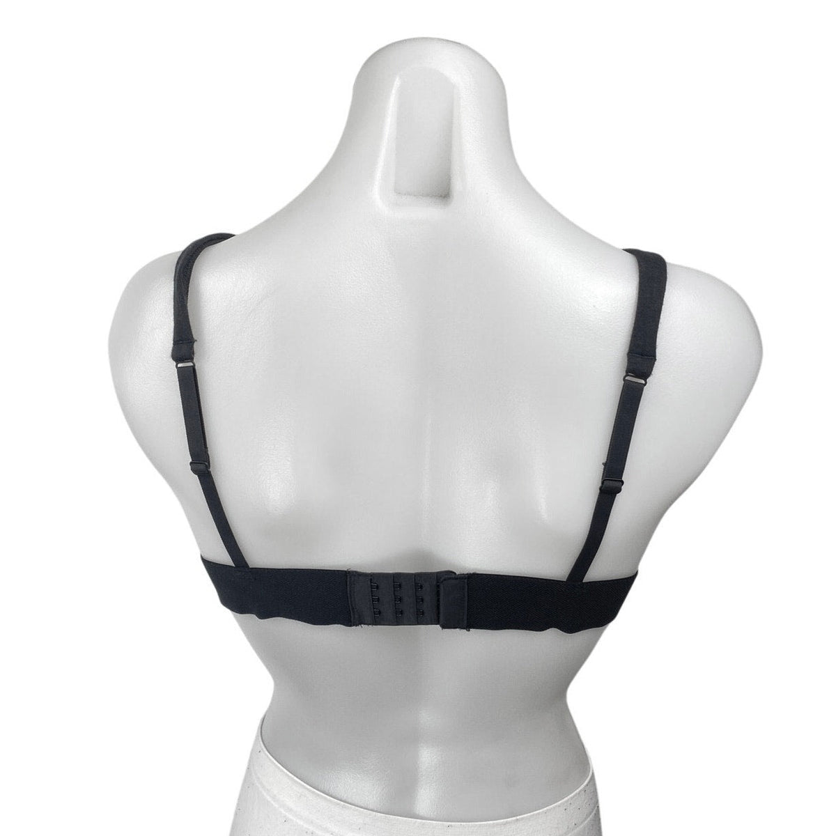 Skims Women's Black Sleeveless Plunge Neck Cami Bralette Crop Tank Top Size XL