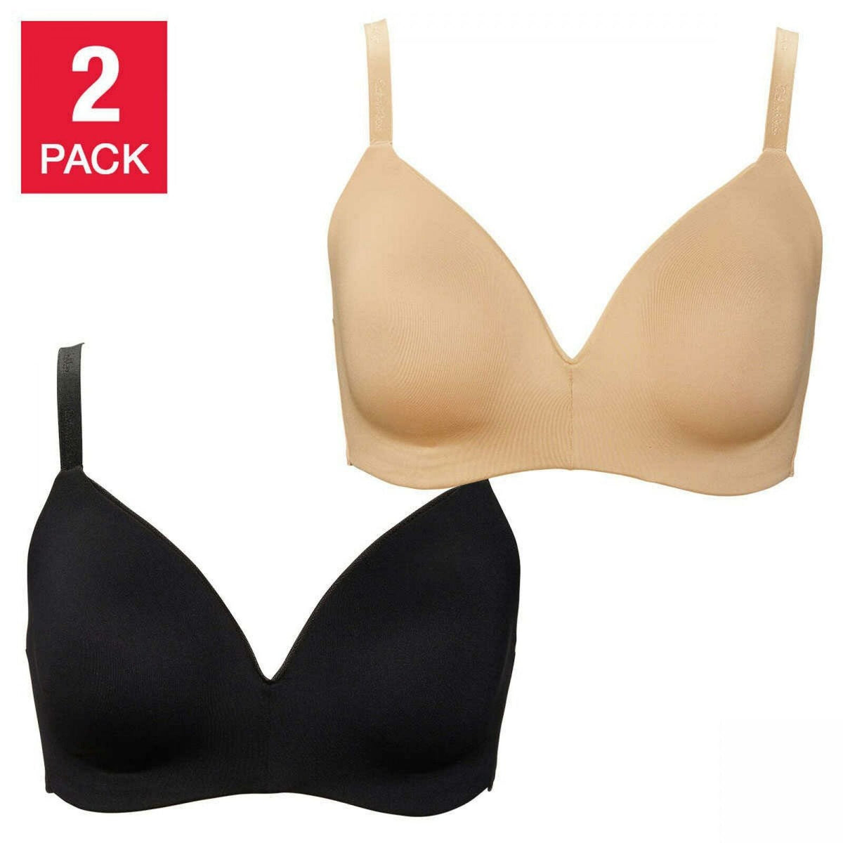 Calvin Klein Underwear 2 Pack Lightly Lined Wirefree T-Shirt Bras