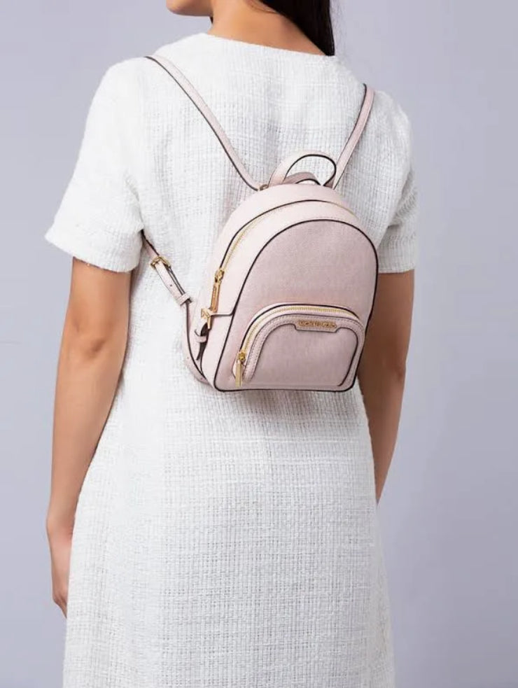 NWT Michael Kors Jaycee XS Convertible Zip Pocket Backpack In Blush