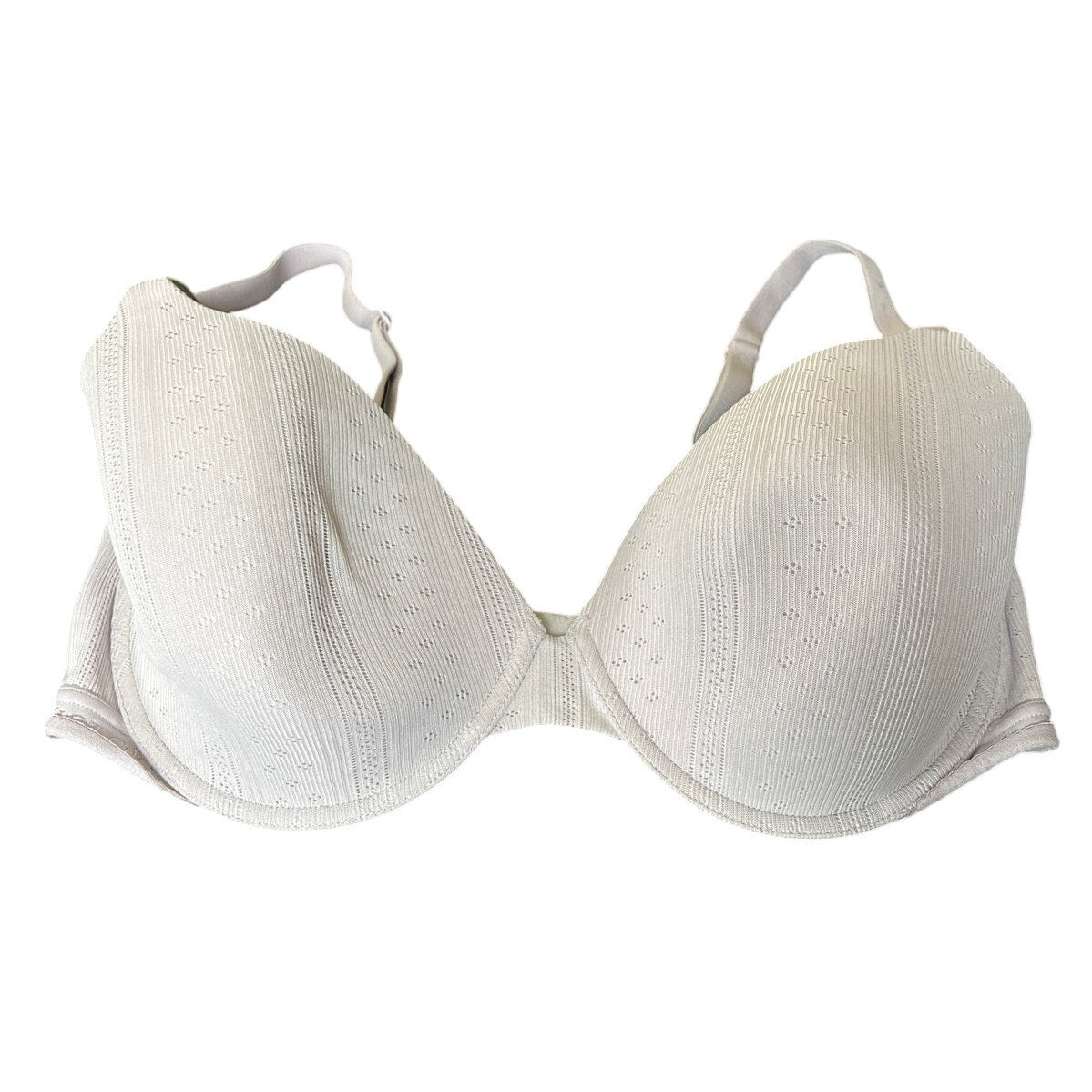 Victoria Secret White Underwire 36DD Bra Stripped