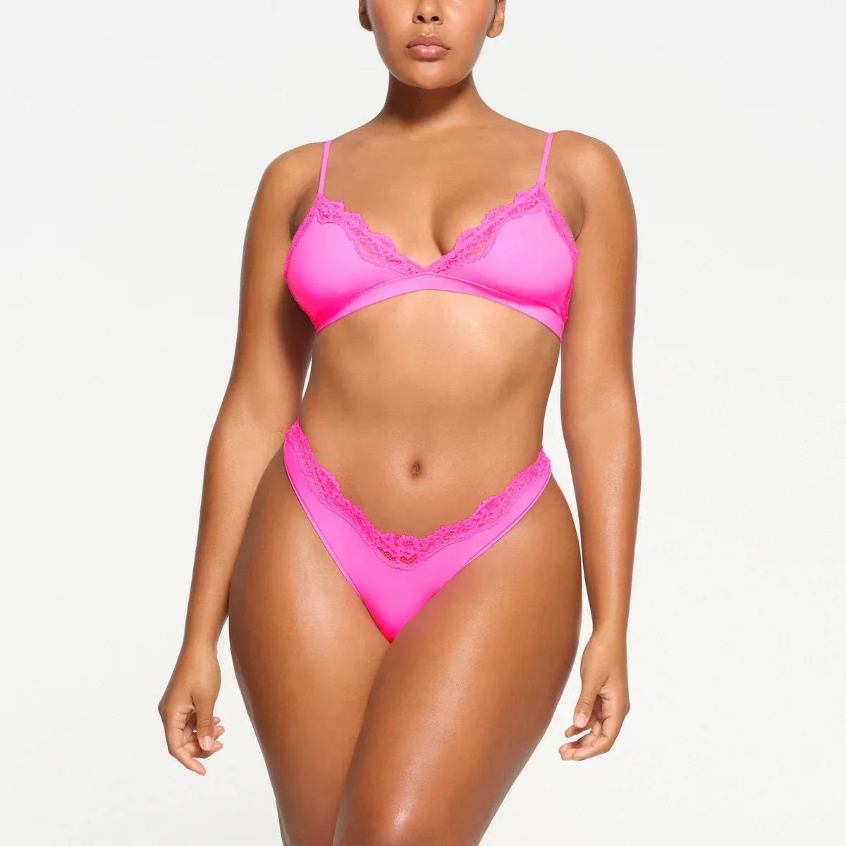 SKIMS LIMITED EDITION-Triangle Bralette Taffy Tonal