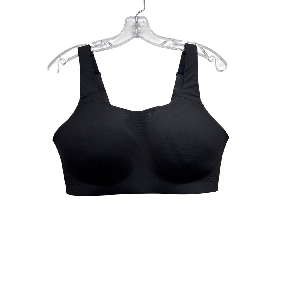 Victorias Secret Seamless Black Sports Bra Size 38D With Adjustable Straps & Breathable Fabric Design #6376