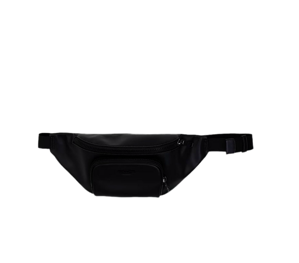 NWT Coach Men’s Leather Racer Belt Bag In Black