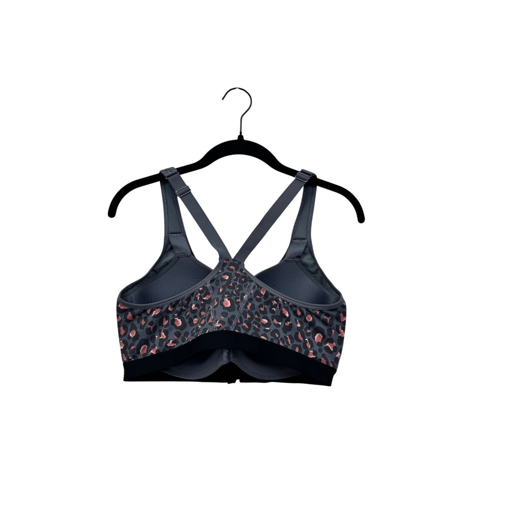 Victoria Sport 36DDD Leopard Print Front-Close Sports Bra #8742