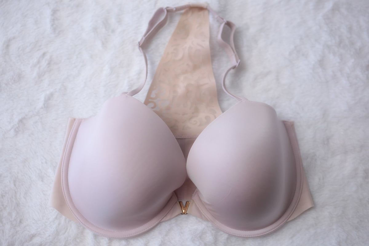 Victoria's Secret 34DDD Front Closure Racerback Demi T-shirt Bra Pink