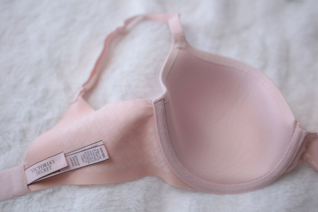 Victoria's Secret 32D Lined Semi-demi T-shirt Bra Light Pink