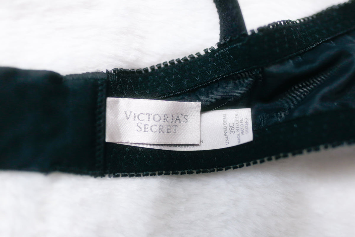 Victoria's Secret Balconette Lace Bra 38C Beige/Black