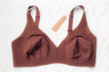 Skims Naked Plunge Bralette Seamless Wireless Unlined Contour T-shirt Bra 2X Brown NEW