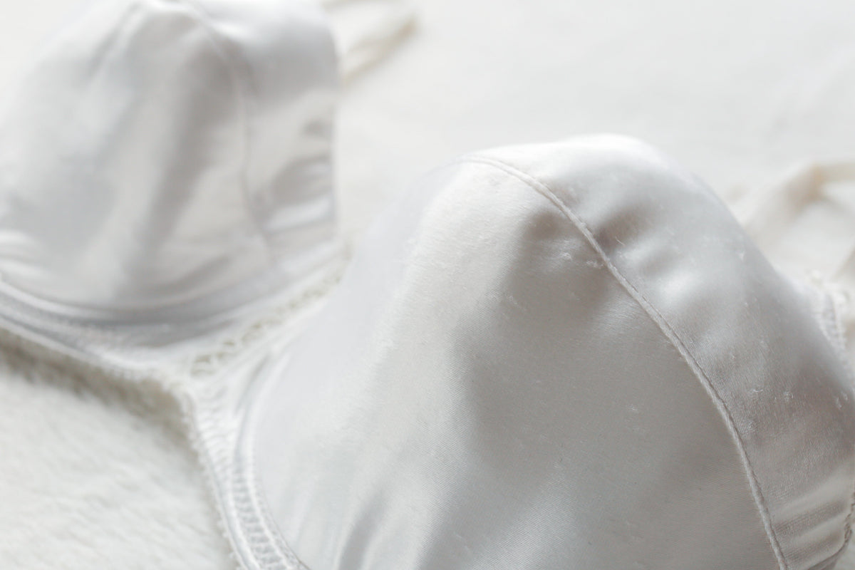 Victoria's Secret 90s Y2K Heart Label Satin Bridal Lined Demi Bra 34D NEW