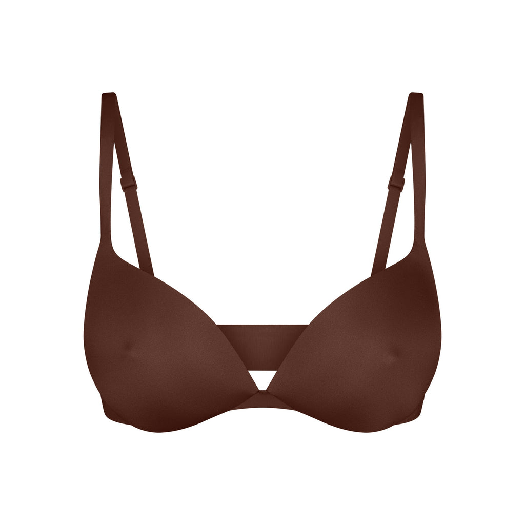 SKIMS ULTIMATE NIPPLE WIRELESS PUSH-UP BRA | COCOA