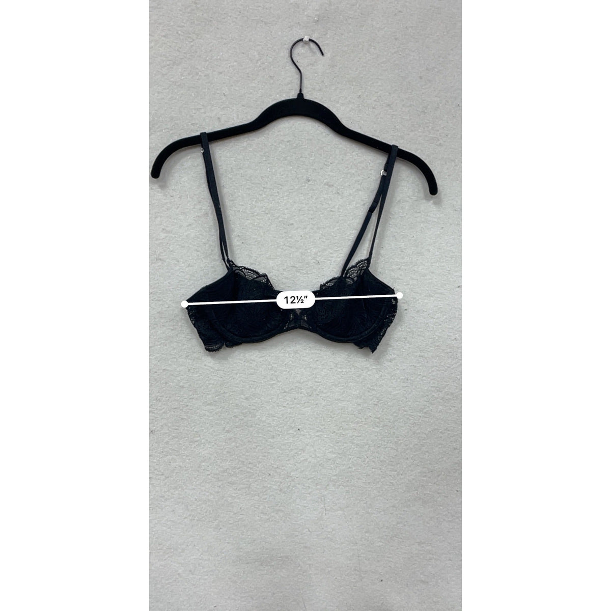 Victorias Secret Very Sexy Black Lace Underwire Bra Size 34B #8748
