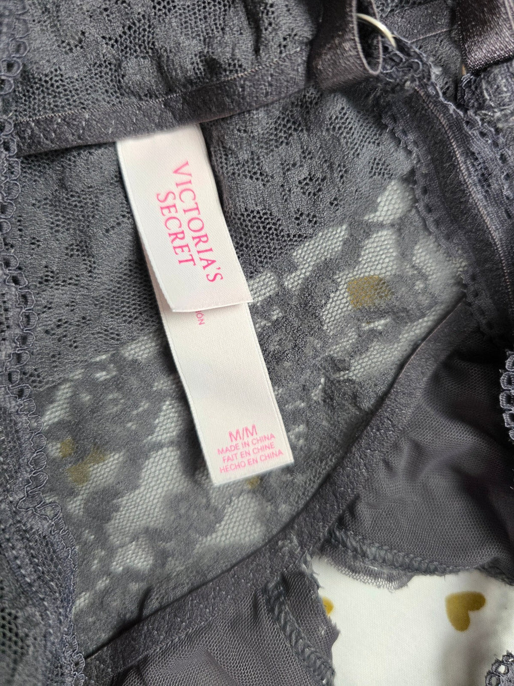 Victorias Secret Grey Stretch racerback Medium Bralette Bra Top Tank