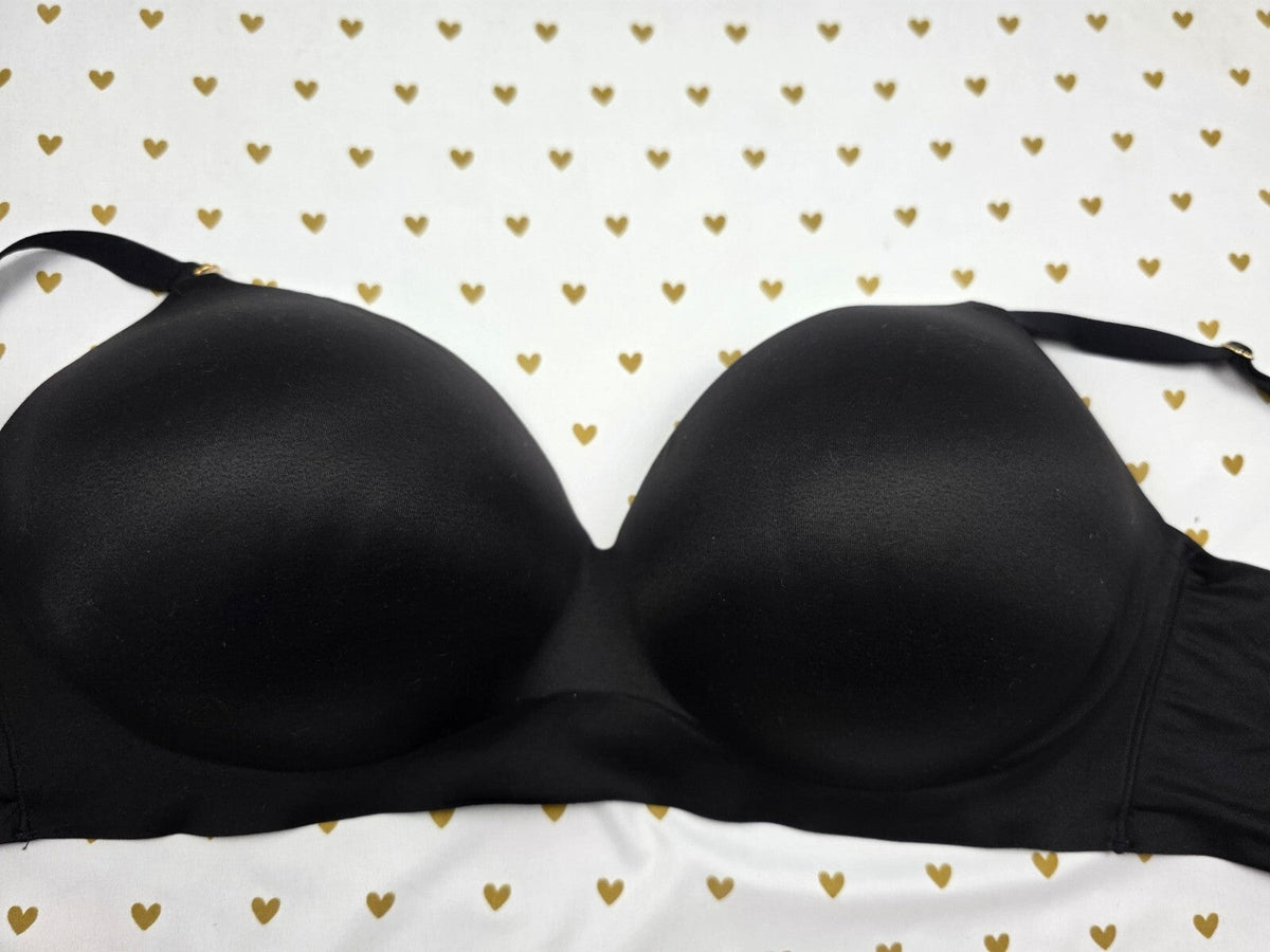 Victorias Secret Black Wireless 42DD Padded No Wire Bra Perfect Shape