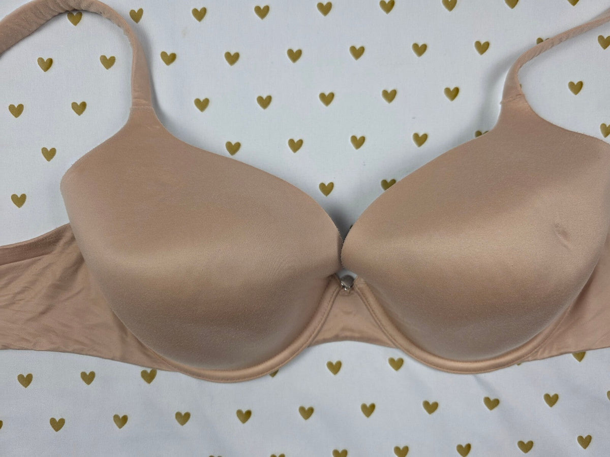 Victorias Secret beige Lined Perfect Coverage Bra 36D