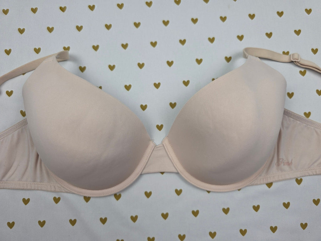 Victorias Secret Beige PINK Wear Everywhere T Shirt Bra 36D