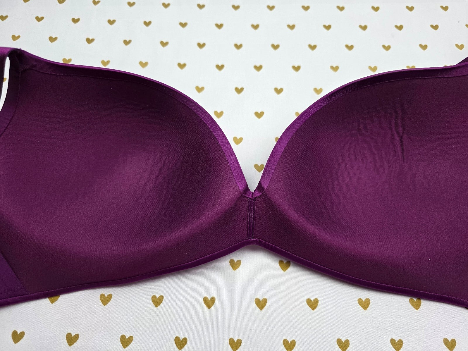 Victorias Secret Purple SO OBSESSED Padded WIreless No Wire bra 38D
