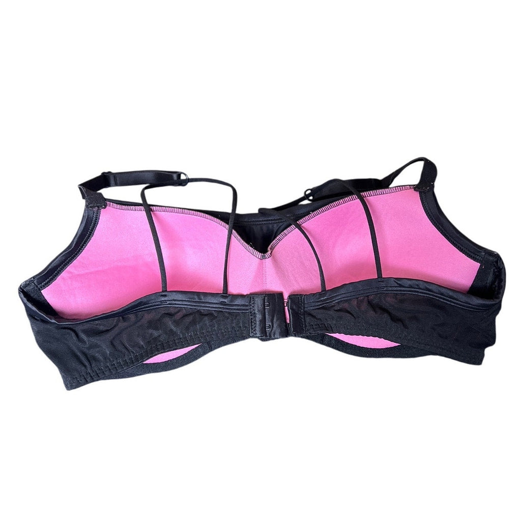Victoria's Secret Pink Black Polka Dot Bra Size XL