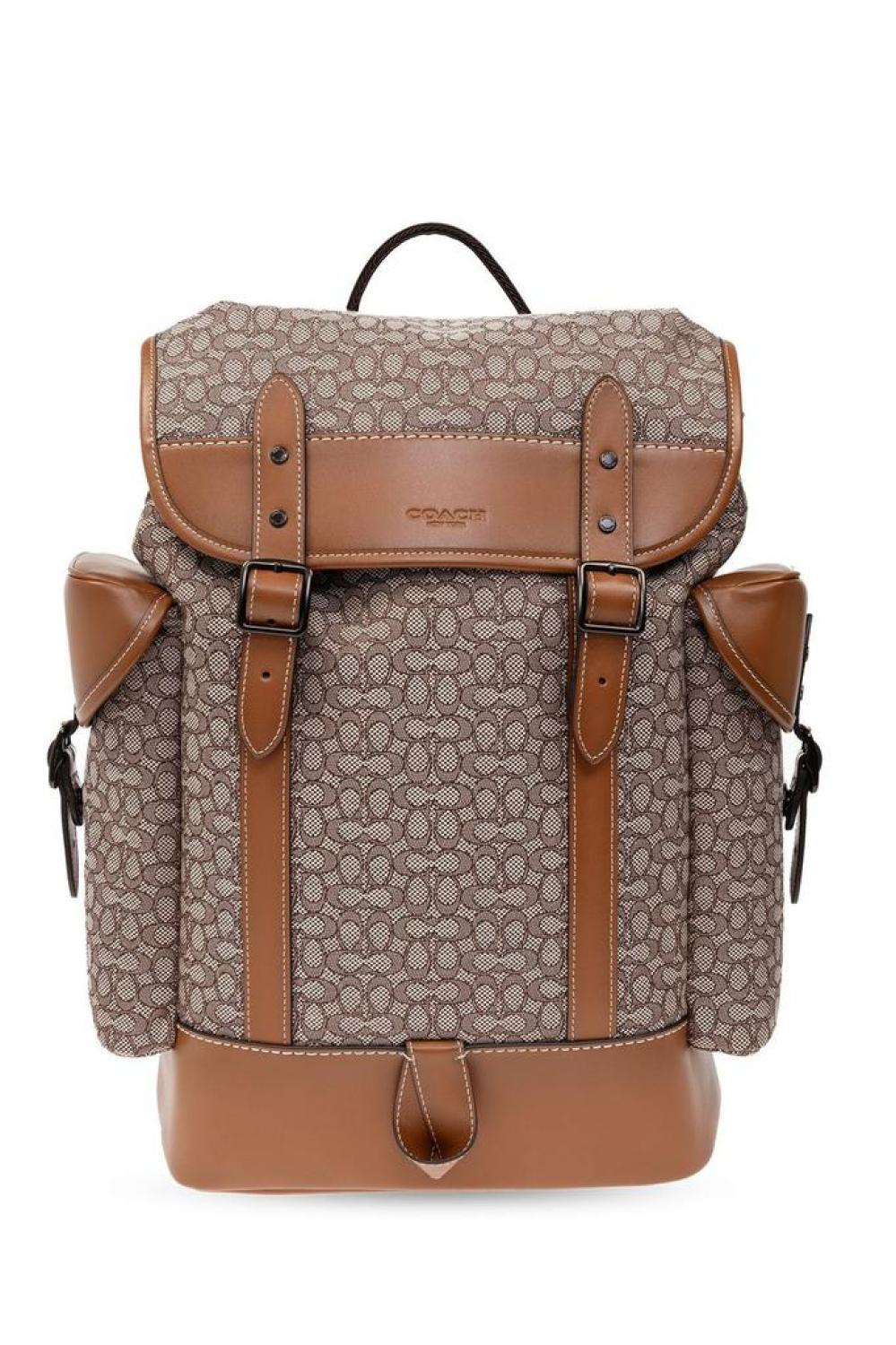 Coach Hitch Allover Logo Printed Backpack