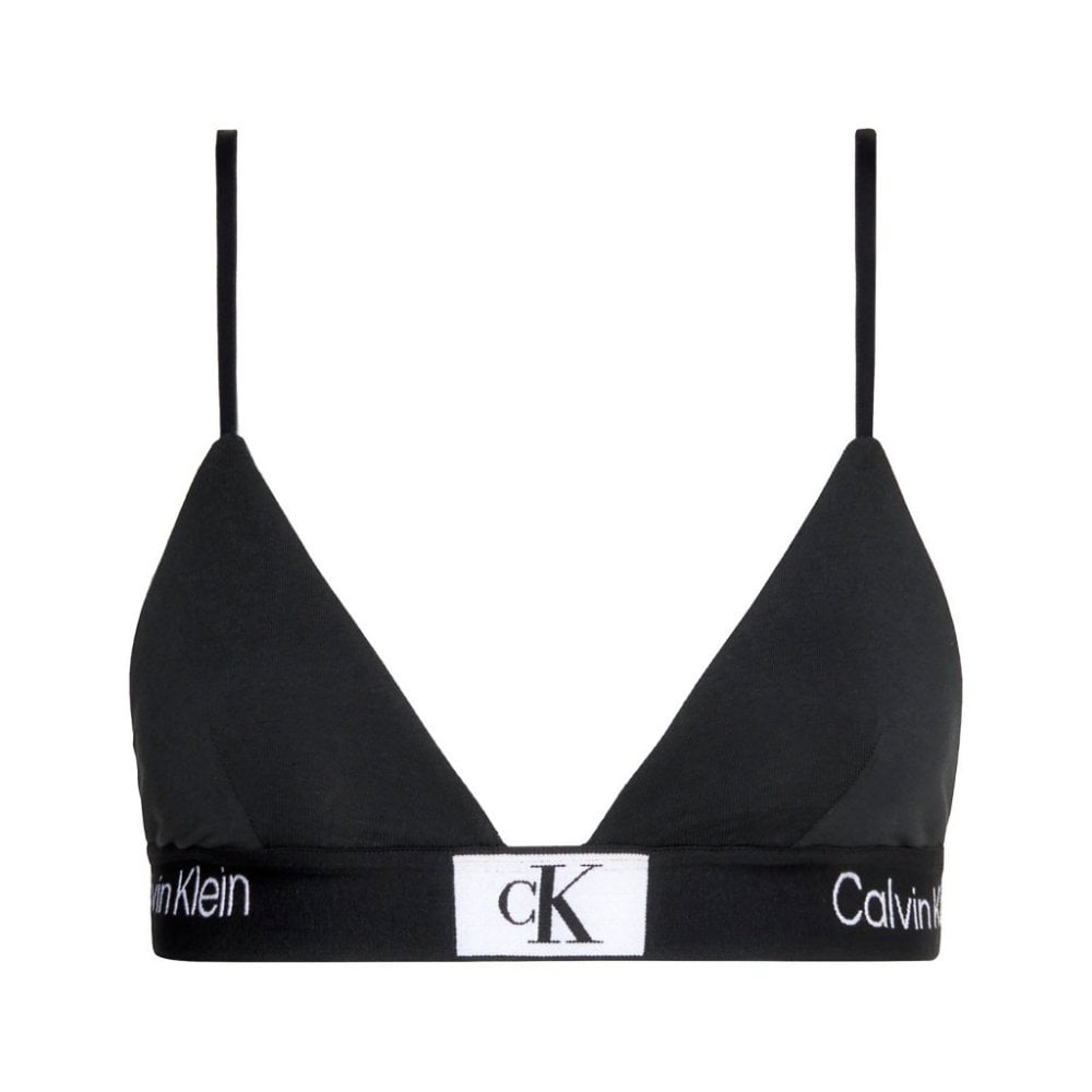 CK 1996 Unlined Triangle Bra, Black