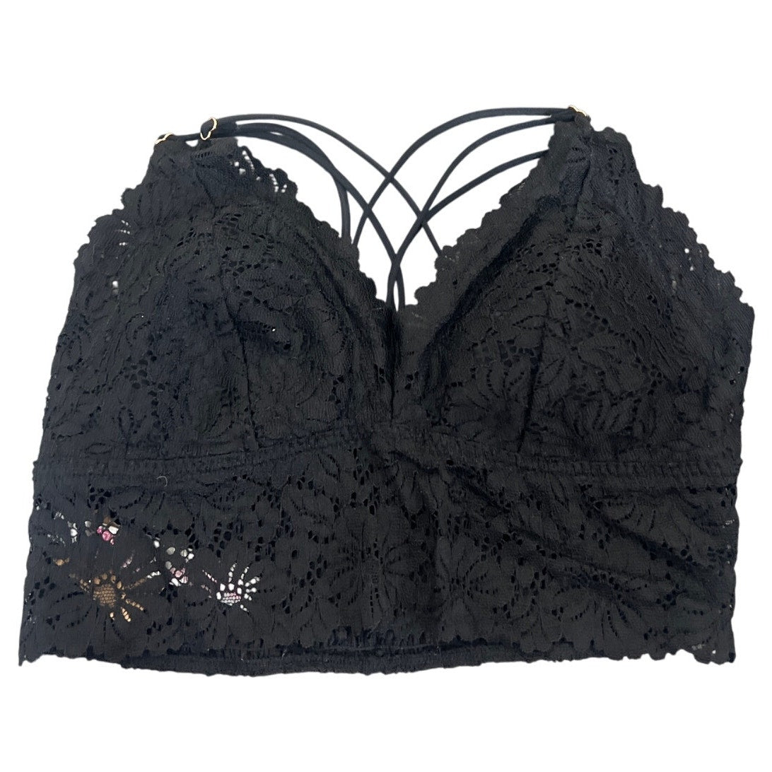 Victoria Secret Pink Size Large Black Lace Intimate Bra